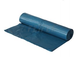 Pytel do koše LDPE, 700 x 1100 mm, typ 100, modrý, 15ks/role - bez přebalu